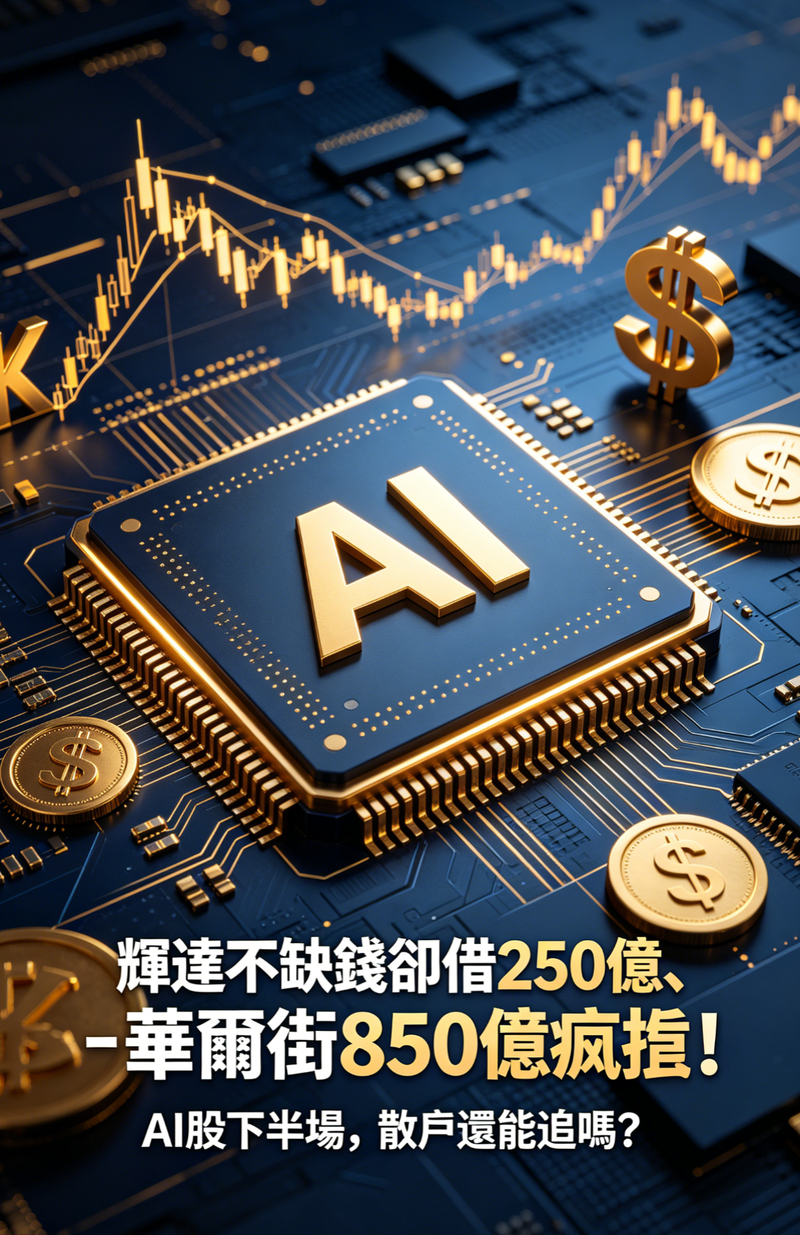 輝達不缺錢卻借250億、華爾街850億瘋搶！AI股下半場，散戶還能追嗎？