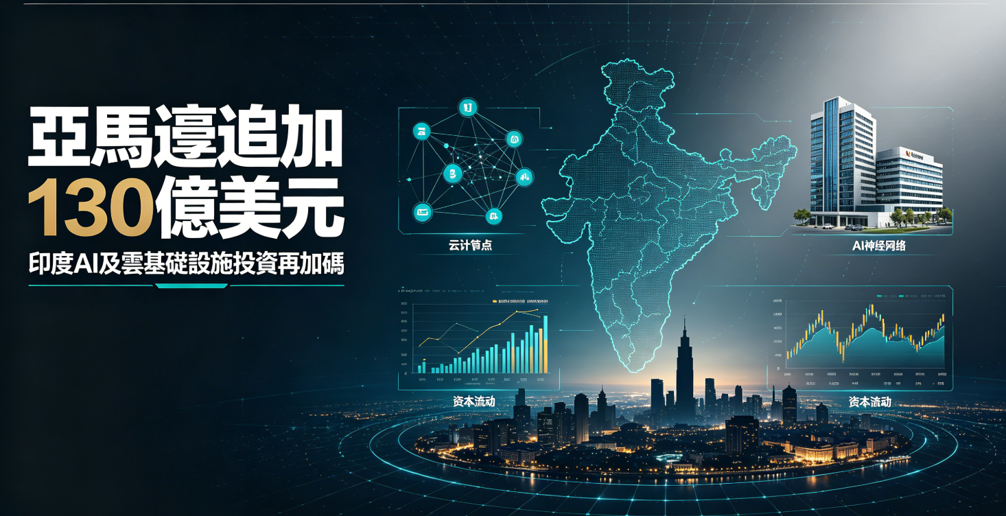 亚马逊加码印度：130亿美元AI投资