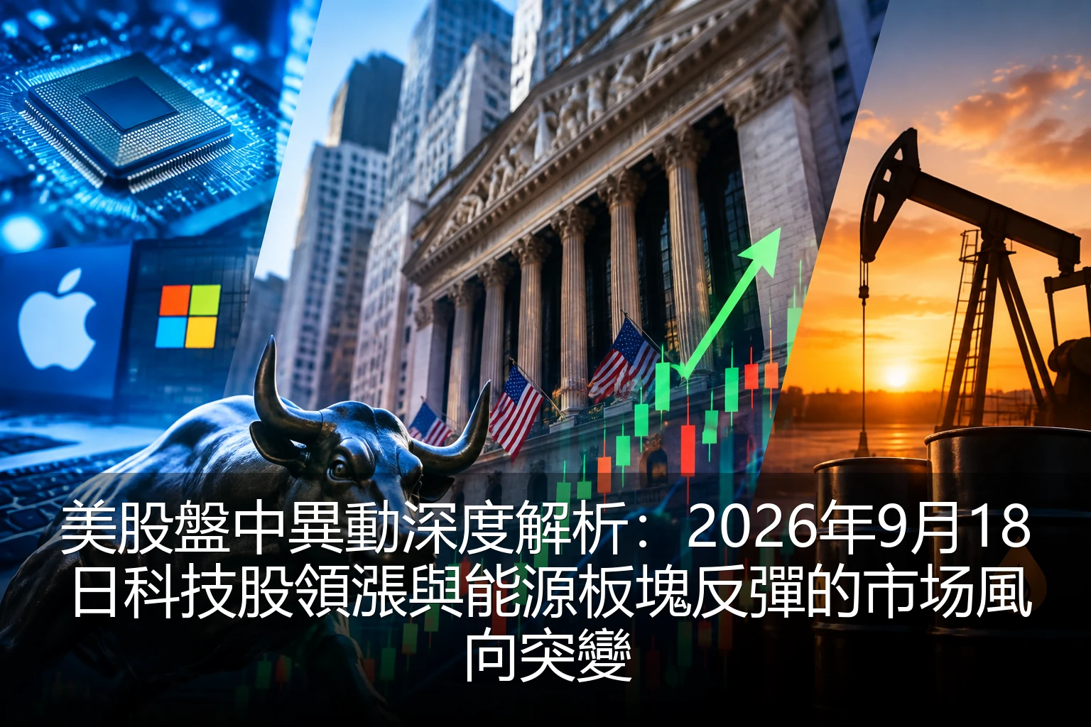 美股盤中異動深度解析：2026年9月18日科技股領漲與能源板塊反彈的市场風向突變