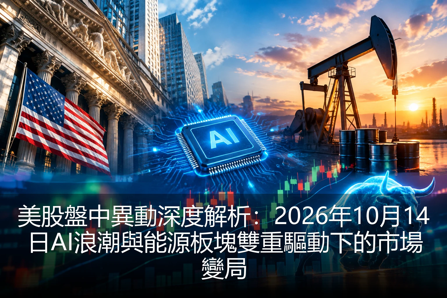 美股盤中異動深度解析：2026年10月14日AI浪潮與能源板塊雙重驅動下的市場變局